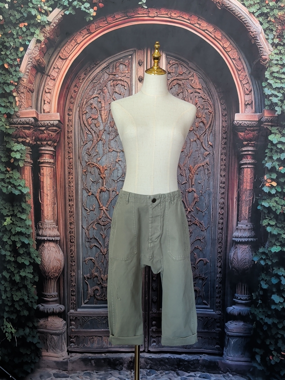 Etienne Marcel Drop crotch Crop Pants